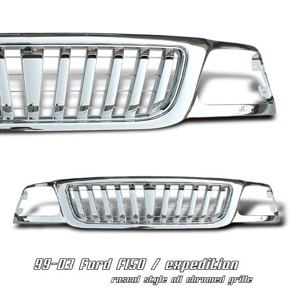 OptionRacing - Ford F150 Option Racing Vertical Grille - 65-18178