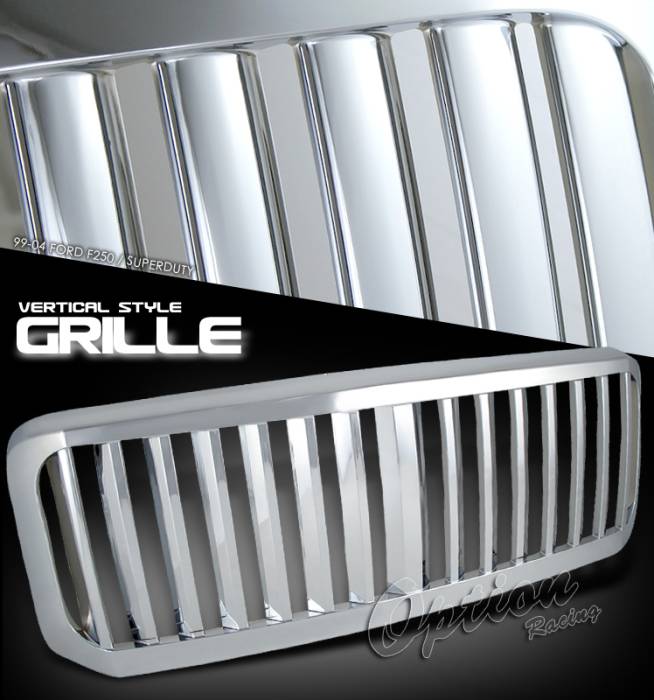 OptionRacing - Ford F250 Option Racing Vertical Grille - 65-18180