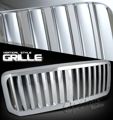 OptionRacing - Ford Superduty Option Racing Vertical Grille - 65-18180
