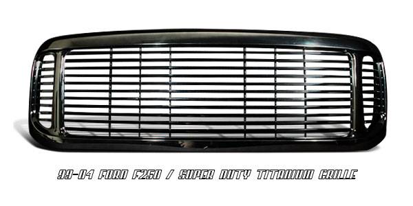 OptionRacing - Ford Superduty Option Racing Titanium Grille - 65-18184