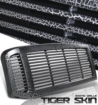 OptionRacing - Ford F250 Option Racing Exotic Tiger Grille - Special Painted - S02 Type - 65-18363