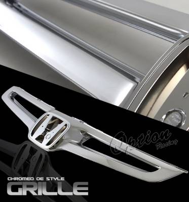 OptionRacing - Honda Accord 4DR Option Racing Chrome Grille - OEM Style - 65-20331