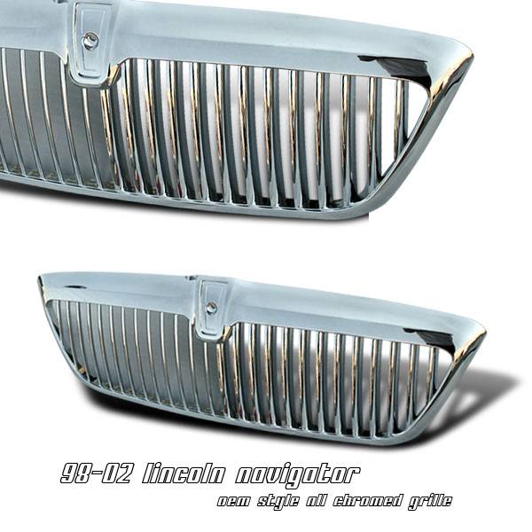 OptionRacing - Lincoln Navigator Option Racing OEM Grille - 65-30210