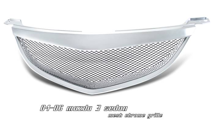 OptionRacing - Mazda 3 Option Racing Steel Mesh Grille - 65-31212
