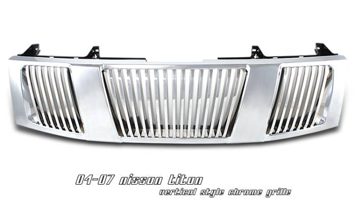 OptionRacing - Nissan Titan Option Racing Vertical Grille - 65-36217