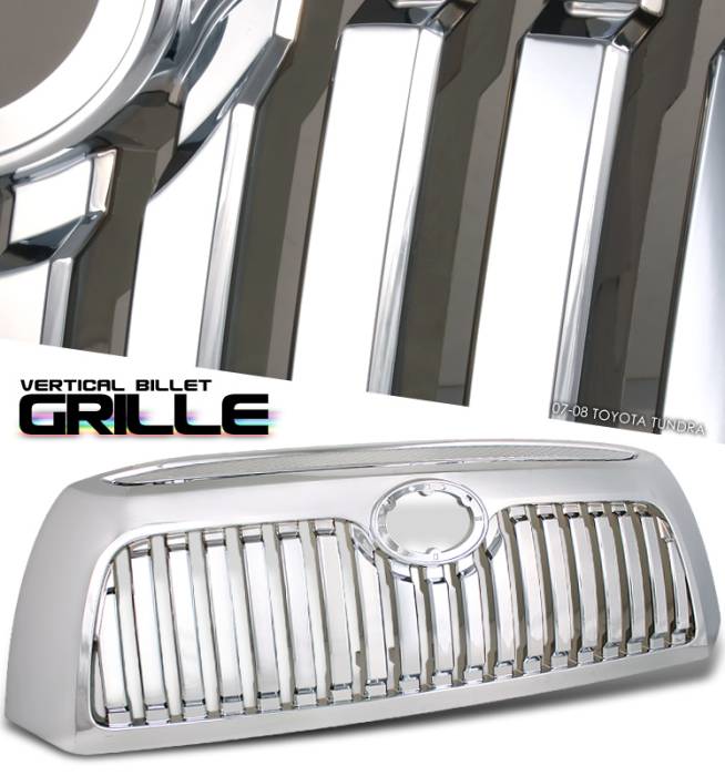 OptionRacing - Toyota Tundra Option Racing Vertical Grille - 65-44226
