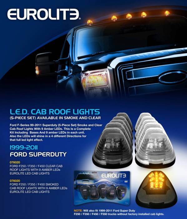 Eurolite - Smoke LED Cab Roof Lights - 076020