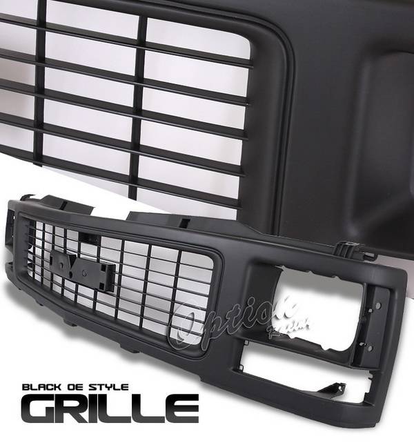 OptionRacing - GMC CK Truck Option Racing Black Grille - OEM Style - 80-15121