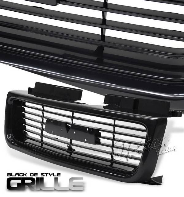 OptionRacing - GMC Sonoma Option Racing Black Grille - OEM Style - 80-15125