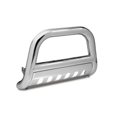 Omix - Outland Bull Bar With Skid Plate - 4 inch - Stainless Steel - 81501-01