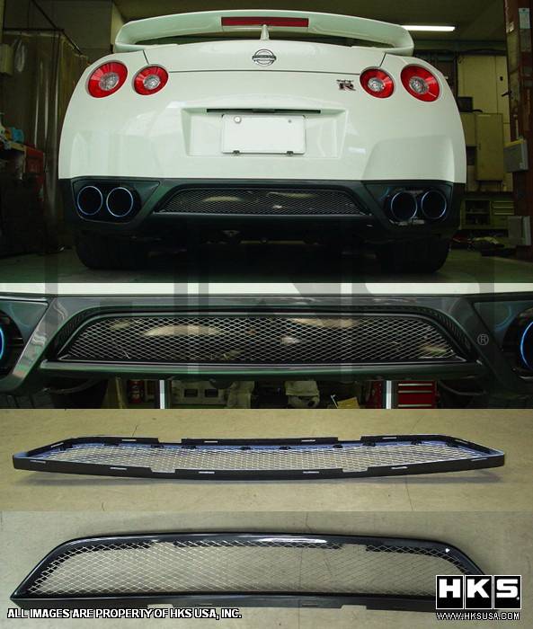 HKS - Nissan GT-R HKS GT-R Superior Finisher Rear Bumper Grille - 34005-AN001
