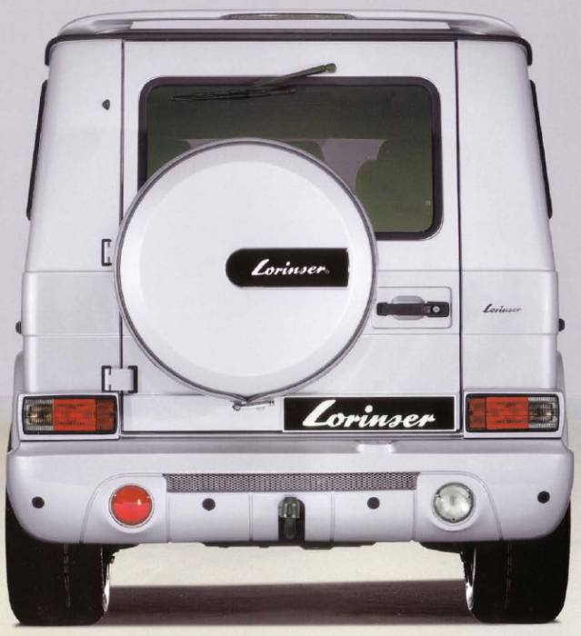 Lorinser - Mercedes-Benz G Class Lorinser Rear Bumper Spoiler with Fog Lights - 488 0464 10