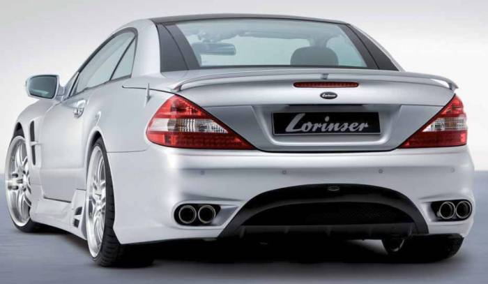 Lorinser - Mercedes-Benz SL Lorinser F01 Rear Bumper Spoiler - 488 0231 10