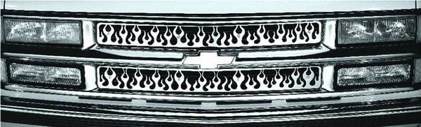 Pilot - Chevrolet Suburban Pilot Stainless Steel Flame Grille Insert - Set - SG-141