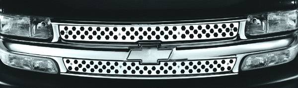 Pilot - Chevrolet Tahoe Pilot Stainless Steel Flame Grille Insert - Set - SG-162