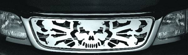 Pilot - Ford F250 Pilot Stainless Steel Skull Grille Insert - 1PC - SG-231