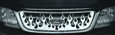 Pilot - Ford F250 Pilot Stainless Steel Flame Grille Insert - 1PC - SG-241