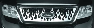 Pilot - Ford F150 Pilot Stainless Steel Flame Honeycomb Grille Insert - 1PC - SG-243