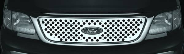 Pilot - Ford F150 Pilot Stainless Steel Punch Grille Insert - 1PC - SG-261