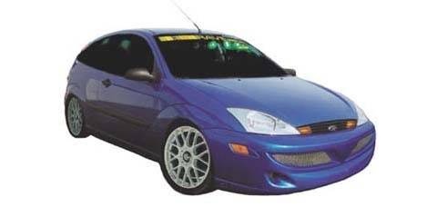 JSP - Ford Focus JSP Rave Body Style Rear Bumper Lip - R1812