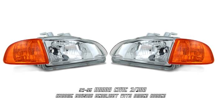 OptionRacing - Honda Civic Option Racing Headlight - 10-20195
