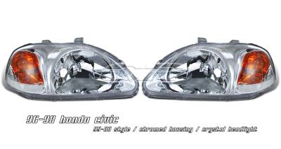 OptionRacing - Honda Civic Option Racing Headlight - 10-20216