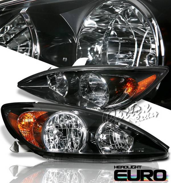 OptionRacing - Toyota Camry Option Racing Headlights - Black - 10-44284