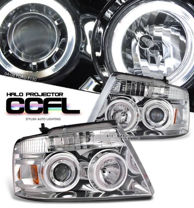 OptionRacing - Ford F150 Option Racing Projector Headlight - 11-18147