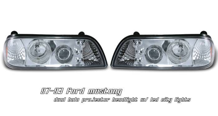 OptionRacing - Ford Mustang Option Racing Projector Headlight - 11-18164