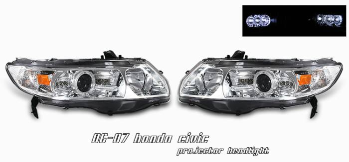 OptionRacing - Honda Civic Option Racing Projector Headlight - 11-20190