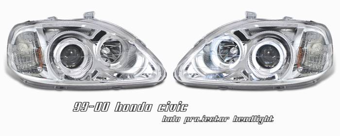 OptionRacing - Honda Civic Option Racing Projector Headlight - 11-20198
