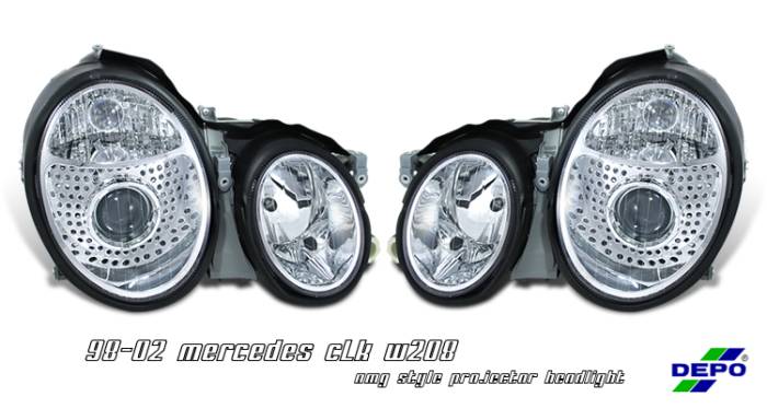 OptionRacing - Mercedes-Benz CLK Option Racing Projector Headlight - 11-32214