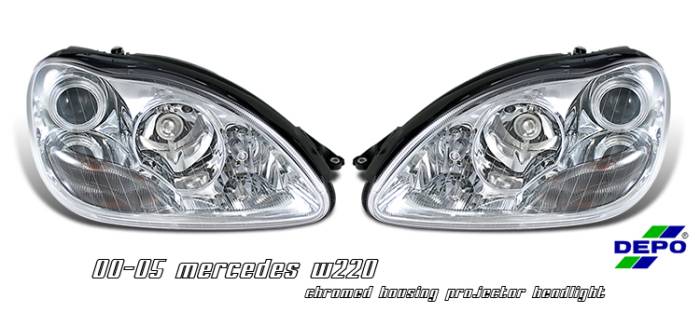 OptionRacing - Mercedes-Benz S Class Option Racing Projector Headlight - 11-32234