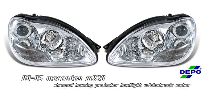 OptionRacing - Mercedes-Benz S Class Option Racing Projector Headlight - 11-32235