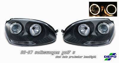 OptionRacing - Volkswagen Golf Option Racing Projector Headlight - 11-45264