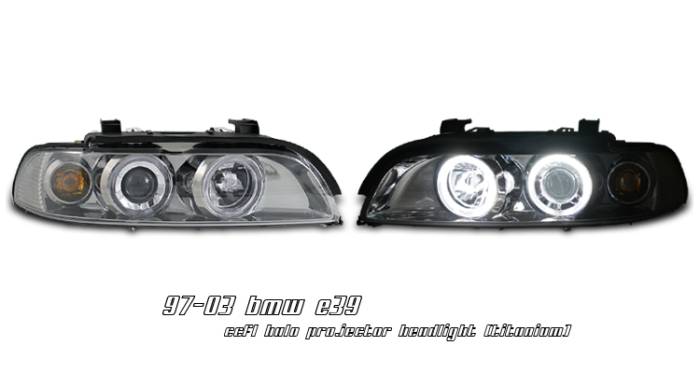 OptionRacing - BMW 5 Series Option Racing CCFL Projector Headlight - 12-12112