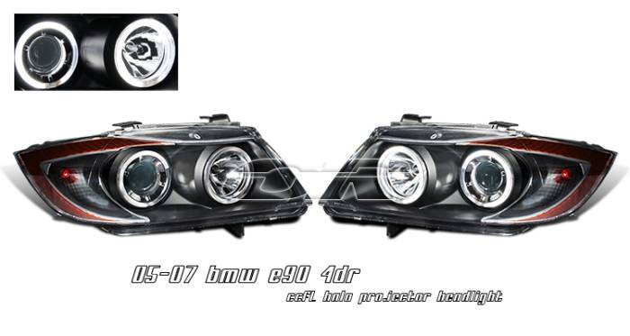 OptionRacing - BMW 3 Series Option Racing CCFL Projector Headlight - 12-12116