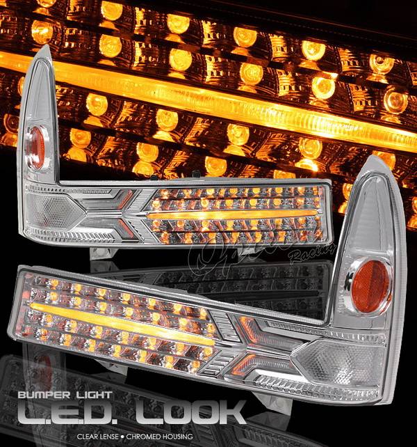 OptionRacing - Ford F250 Option Racing Bumper Light - Chrome Diamond Cut - 16-18130