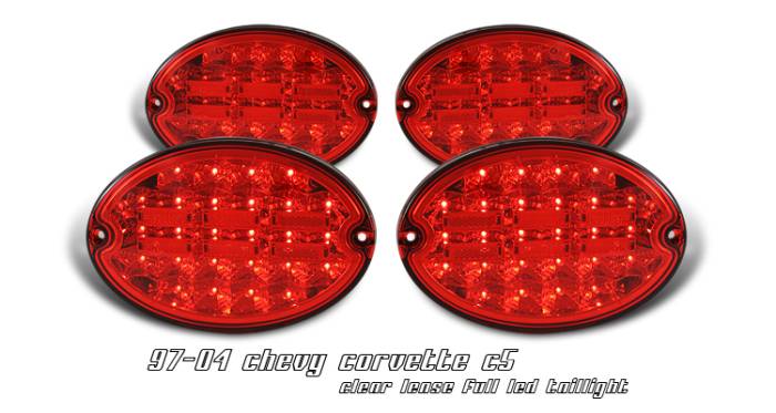 OptionRacing - Chevrolet Corvette Option Racing LED Taillight - 17-15129