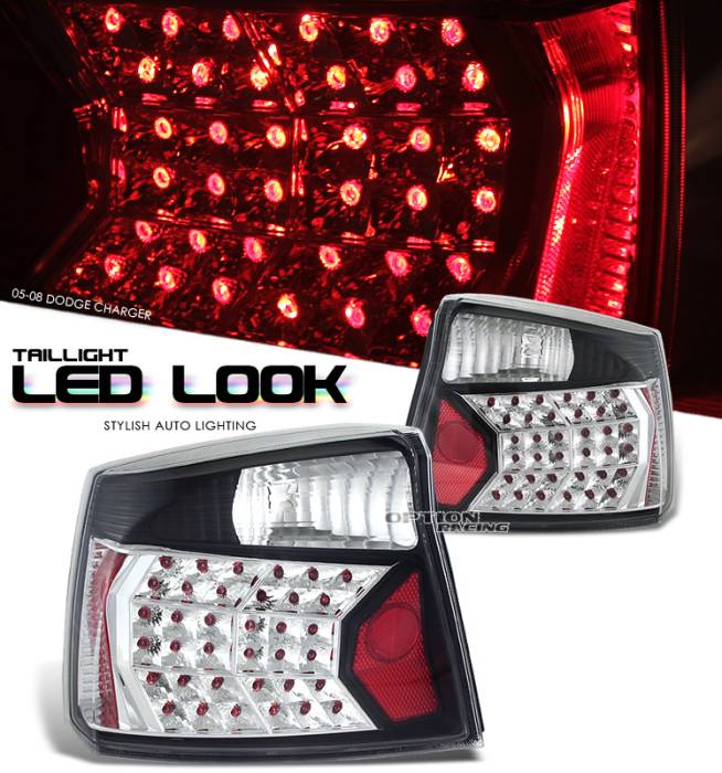 OptionRacing - Dodge Charger Option Racing LED Look Taillight - 17-17153