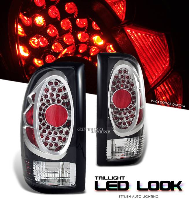 OptionRacing - Dodge Dakota Option Racing LED Look Taillight - 17-17156
