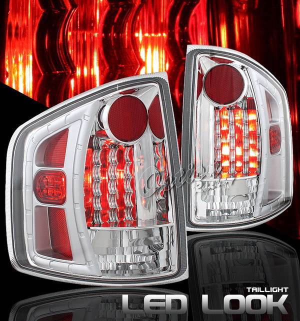 OptionRacing - GMC S15 Option Racing Taillights LED Look - Chrome Diamond Cut - 17-19370