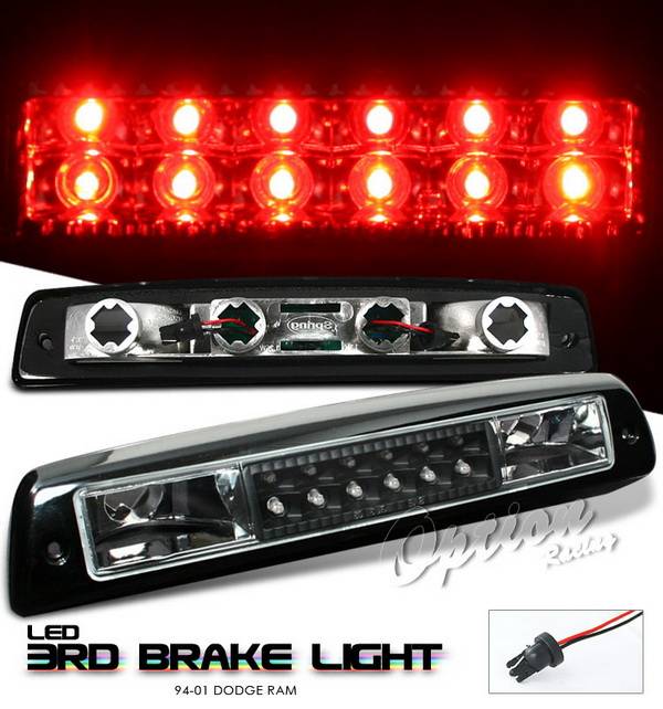 OptionRacing - Dodge Ram Option Racing LED Third Brake Light - Black - 23-17176