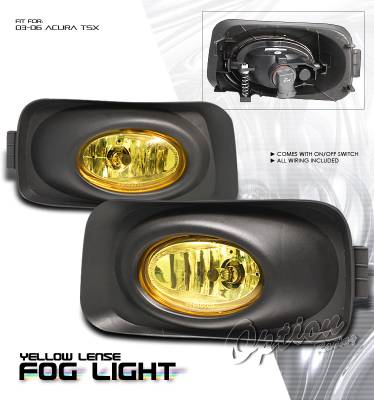 OptionRacing - Acura TSX Option Racing Fog Light Kit - 28-10173