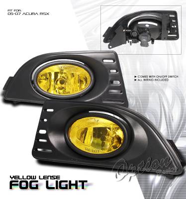 OptionRacing - Acura RSX Option Racing Fog Light Kit - 28-10191