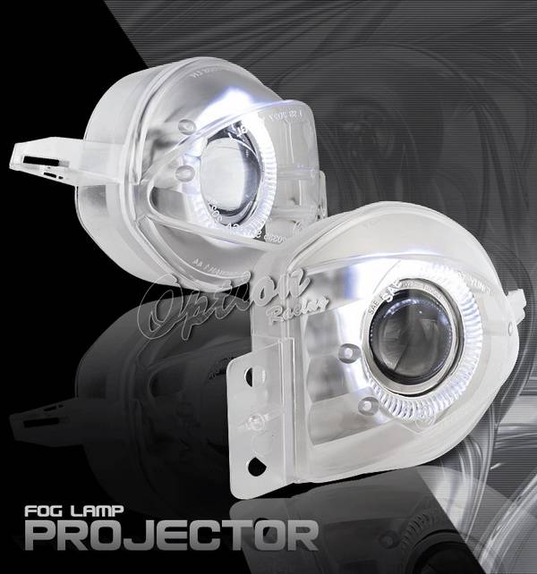 OptionRacing - BMW 3 Series Option Racing Fog Light Kit - Halo Projector - 28-12229