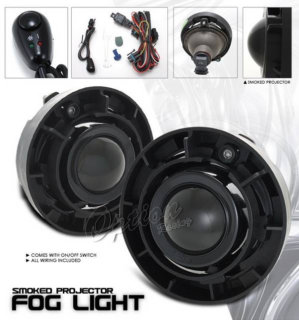 OptionRacing - Chevrolet Colorado Option Racing Fog Light Kit - Smoke - 28-15213