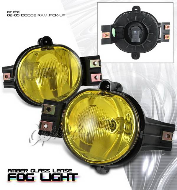 OptionRacing - Dodge Ram Option Racing Fog Light Kit - Amber - 28-17114