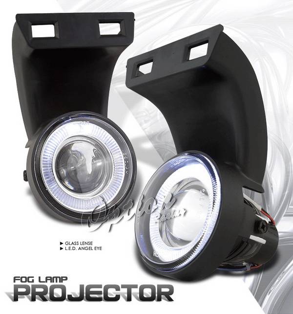 OptionRacing - Dodge Ram Option Racing Fog Light Kit - Halo Projector - 28-17235
