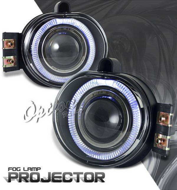 OptionRacing - Dodge Ram Option Racing Fog Light Kit - Halo Projector - 28-17236